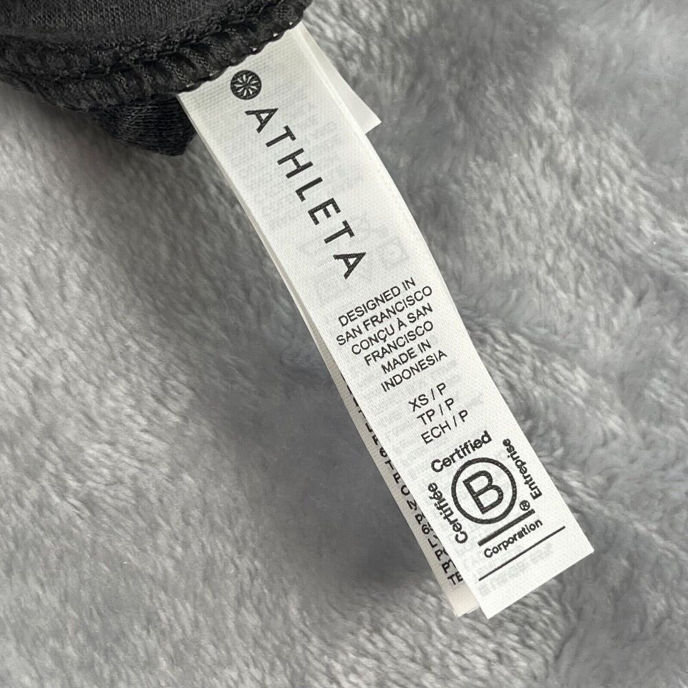 Athleta Sweatpants Womens XS Gray Ribbed Textured Tencel‎ Blend Ankle Cropped - Picture 12 of 15